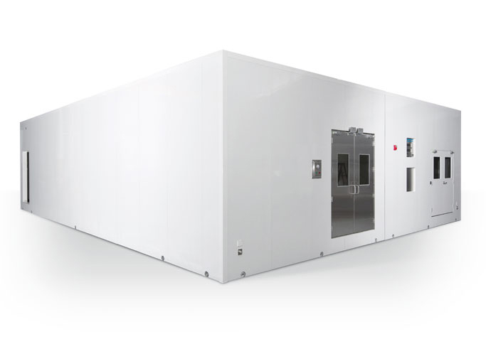 Extended width mobile cleanroom